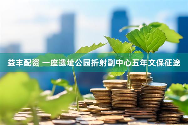 益丰配资 一座遗址公园折射副中心五年文保征途